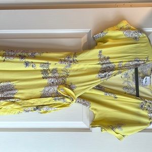 Honey Grove High Low Wrap Maxi Dress - Yellow